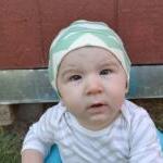 Organic Chevron Knit Baby Hat